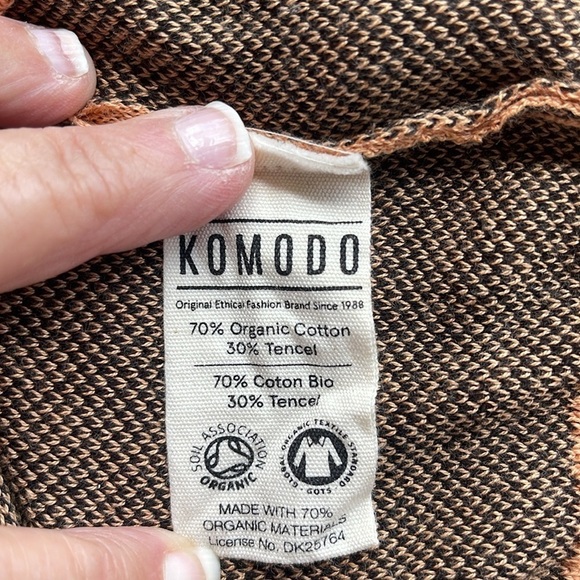 KOMODO women’s tunic length long sleeve sweater, palm tree accent vanity, size 3 - Picture 7 of 10